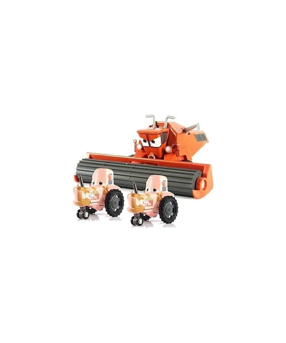 3-Pack Cars Movie Toys Frank Harvester & Two Tractors Diecast Toy Loose Kid McQueen Car Toys Car 1:55 Loose Toy Vehicles for ...