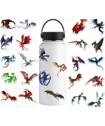 100Pcs Magic Dragons Stickers Pterosaur Fantasy Dragon Vinyl Waterproof Decals for Water Bottles Luggage Computer Cellphone S...