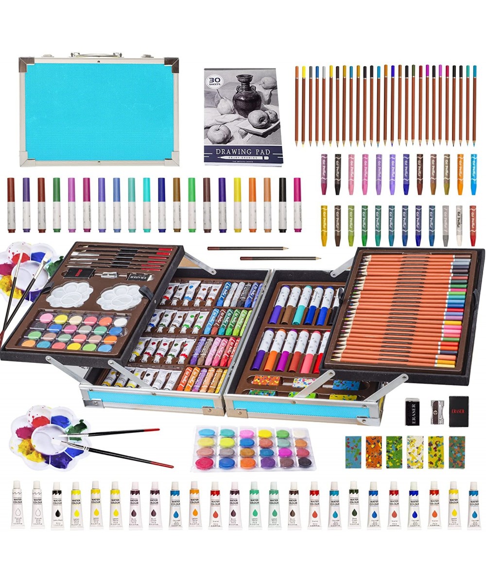 Art Kits for Kids 139 Pack Art Supplies Case Painting Coloring Drawing Art Crafts Set with Sketch Pad Deluxe Aluminum Gift Bo...