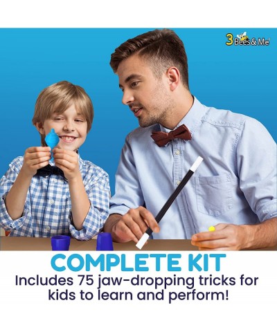 Deluxe Magic Kit Set with Toy Wand & 75 Magic Tricks for Kids - Best Age 6 7 8 9 10 11 12 $22.42 Magic Kits & Accessories