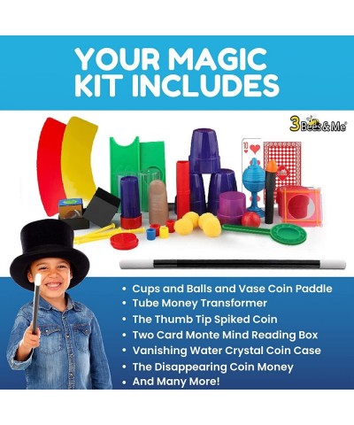 Deluxe Magic Kit Set with Toy Wand & 75 Magic Tricks for Kids - Best Age 6 7 8 9 10 11 12 $22.42 Magic Kits & Accessories