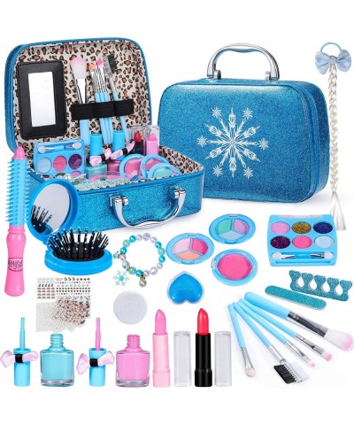 Kids Makeup Kit for Girl 5 Year Old Easy to wash Safe & Non-Toxic Little Girls Makeup Kit Frozen Makeup Set for Kids Girls To...