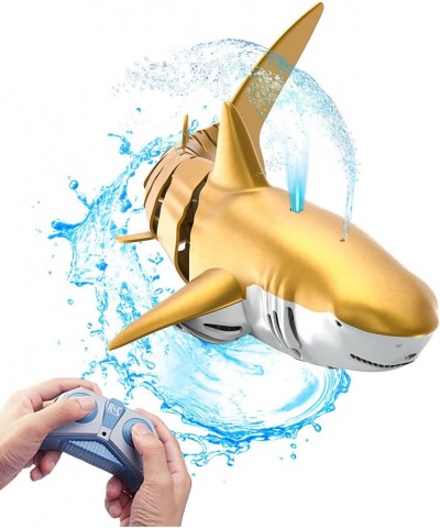 Remote Control Shark Toys for Kids RC Shark with Light and Spray Water for Swimming Pool Lake Bathtub Games RC Boats for Ages...