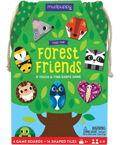 Find The Forest Friends Game from Bingo with a Twist Includes 16 Shaped Tiles 4 Gameboards Fabric Bag & Instructions Perfect ...