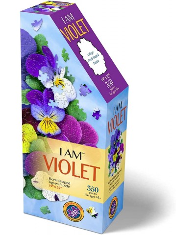 Madd Capp: I Am Violet - 350 Piece Jigsaw Puzzle - 8006 – Ages 10+ Unique Floral-Shaped Border Challenging Random Cut Include...