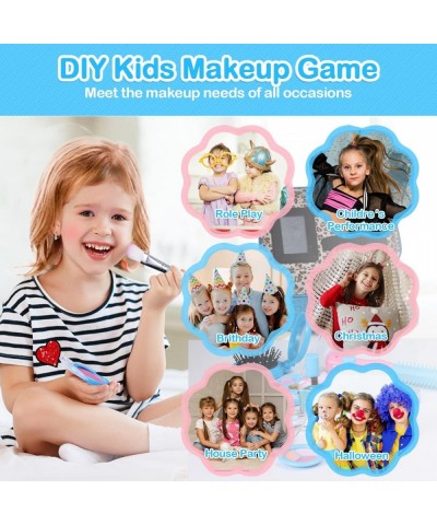 Kids Makeup Kit for Girl 5 Year Old Easy to wash Safe & Non-Toxic Little Girls Makeup Kit Frozen Makeup Set for Kids Girls To...