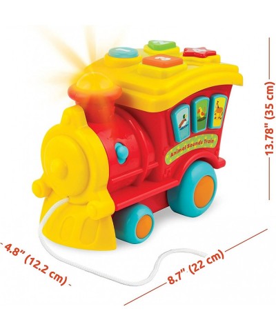 Toy Train - Interactive & Educational Pull Toy for Babies Toddlers Children - Numbers & Animal Sound Buttons 8 Songs Volume C...