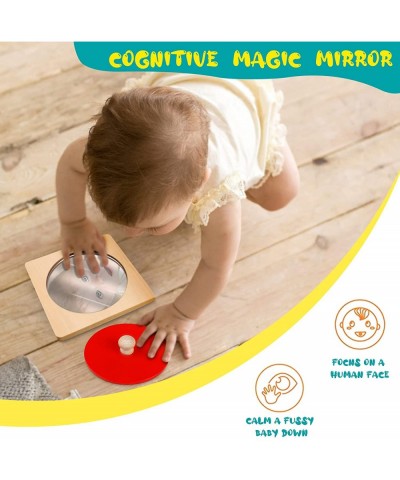 Baby Mirror Montessori Toys Baby Learning Toys Newborn Infant Toddler Essentials for Brain Development Activity Sensory Monte...