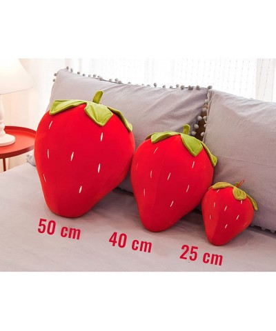 Strawberry Plush Pillow 15.7inch Cute Strawberry Sofa Cushion Strawberry Shape Stuffed Toy Soft Sleep Hugging Pillow for Boys...