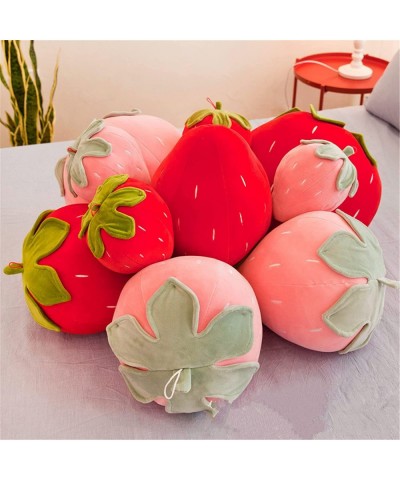 Strawberry Plush Pillow 15.7inch Cute Strawberry Sofa Cushion Strawberry Shape Stuffed Toy Soft Sleep Hugging Pillow for Boys...