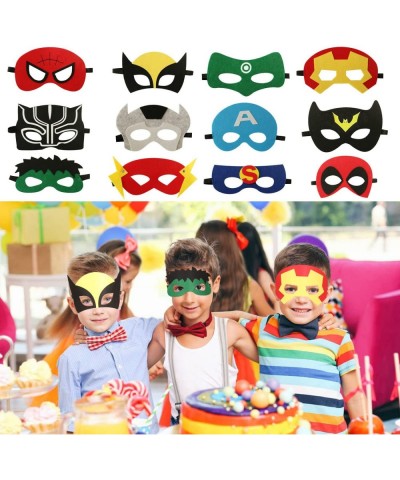 98 Pcs Superhero Party Favor for Kids - Bracelets Keychains Masks Pin Badges Stickers Superhero Themed Party Supplies Superhe...