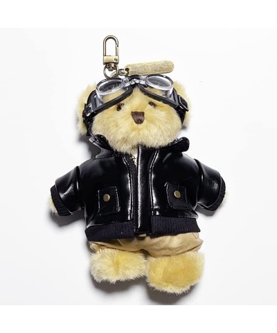 Teddy Bear Pilot Aviator 6.7" Keychain Cute Backpack Pendent Handbag Charm Movable Stuffed Aimals Plush Toy Doll Gift $42.63 ...