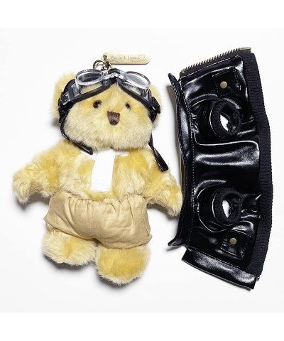 Teddy Bear Pilot Aviator 6.7" Keychain Cute Backpack Pendent Handbag Charm Movable Stuffed Aimals Plush Toy Doll Gift $42.63 ...