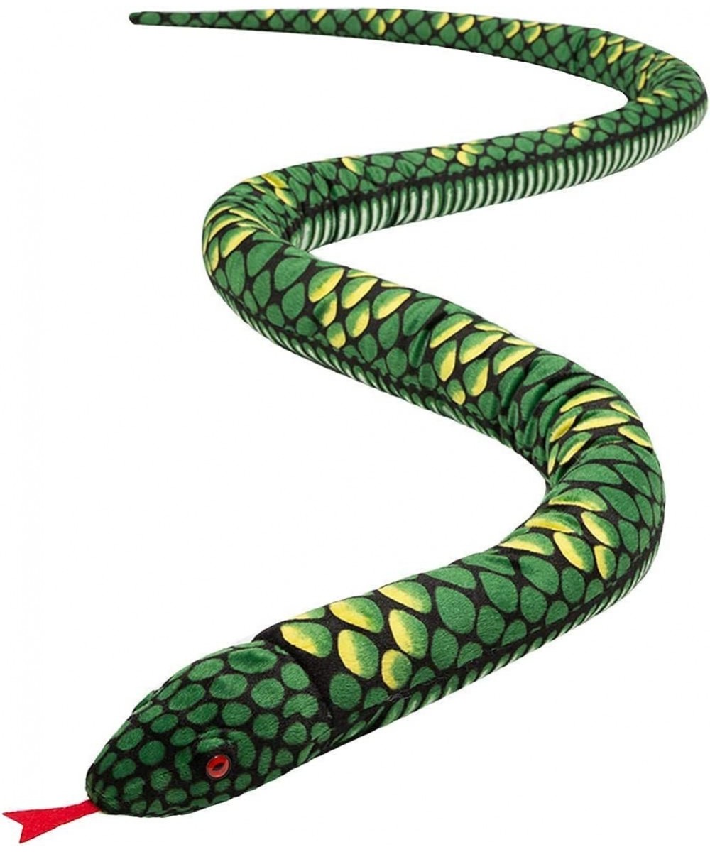 Plush Giant Snake Realistic Stuffed Animal Red Eyes Toy Gifts for Boys and Girls 120 Inches (Green) $33.44 Stuffed Animals & ...