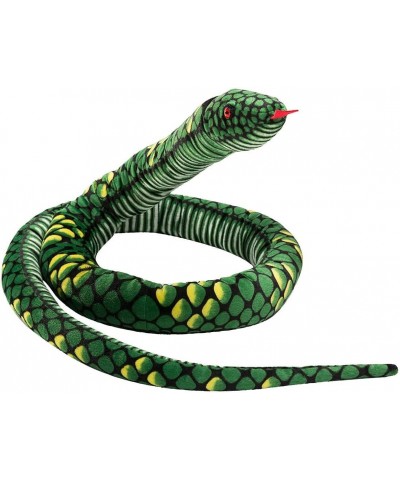 Plush Giant Snake Realistic Stuffed Animal Red Eyes Toy Gifts for Boys and Girls 120 Inches (Green) $33.44 Stuffed Animals & ...