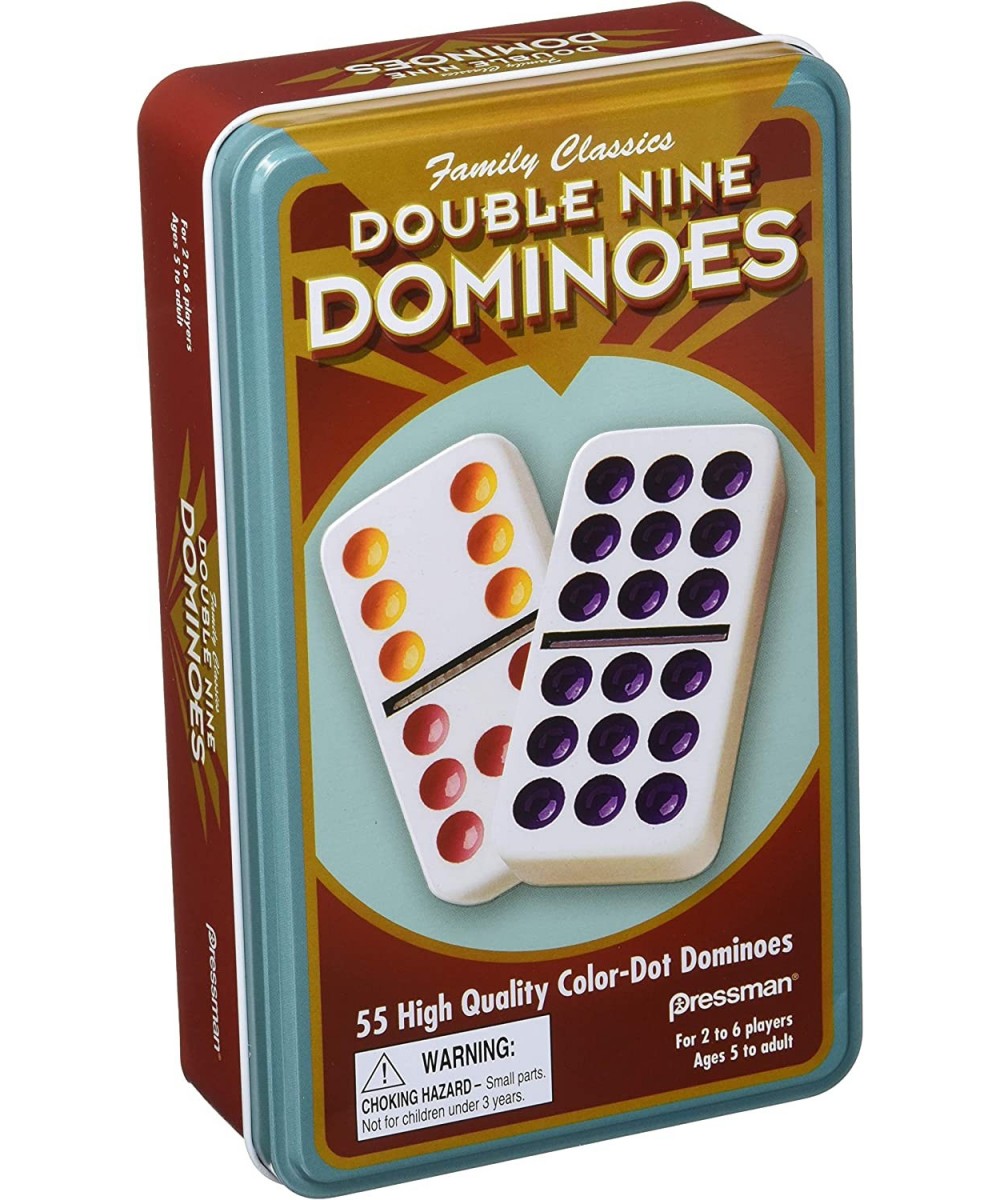 Pressman Dominoes Double 9 in tin $21.19 Domino & Tile Games