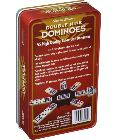 Pressman Dominoes Double 9 in tin $21.19 Domino & Tile Games