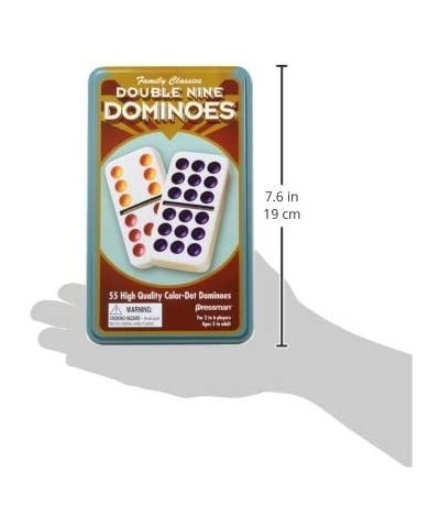 Pressman Dominoes Double 9 in tin $21.19 Domino & Tile Games