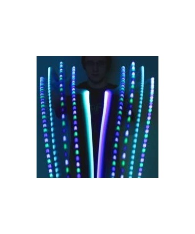 Team LED Glove Set: Spear Mint - White Rave Glow Gloves $61.25 Gags & Practical Joke Toys