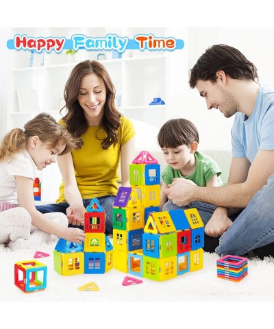 Magnetic Tiles 72PCS STEM Toddler Toys for 3+ Year Old Boys and Girls Kids Castle Magnet Building Blocks Game Educational Sta...