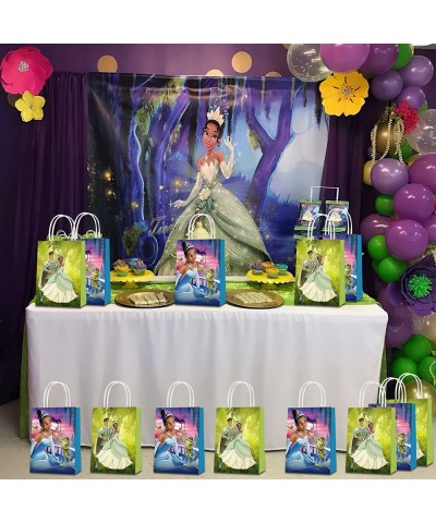 16 Pack Princess and The Frog Party Gift Bags Party Decorations Birthday Party Favors Treat Candy Goodie Bags for Princess Th...