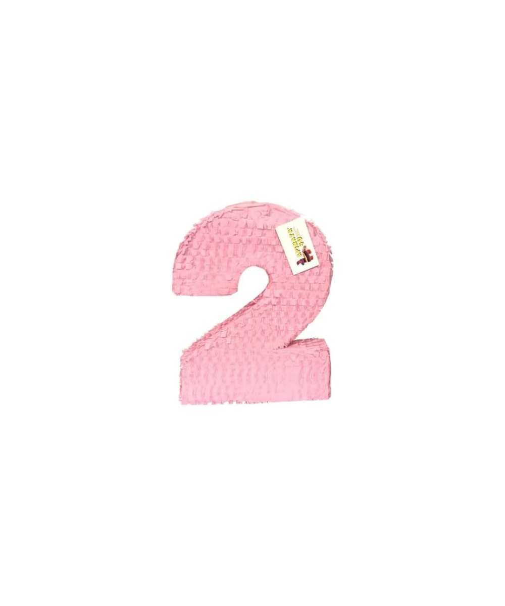 APINATA4U Large Solid Light Pink Number Two Pinata Second Birthday $62.83 Piñatas