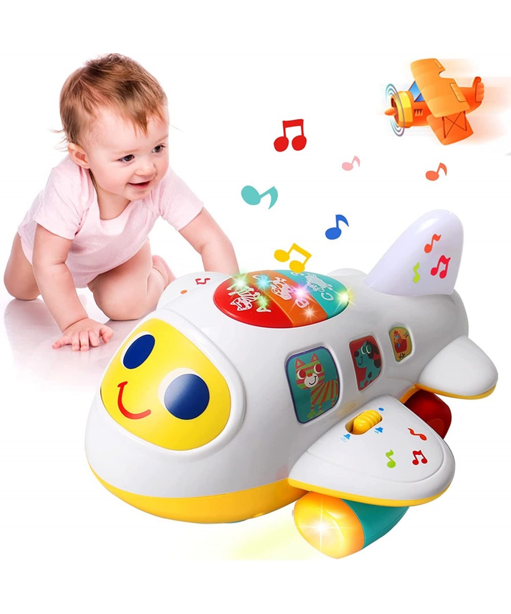 Baby Toys 6 to12 Months Musical Airplane Crawling Infant Toys with Lights/Universal Moving Educational Toys for 12-18 Month B...