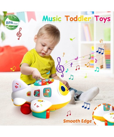 Baby Toys 6 to12 Months Musical Airplane Crawling Infant Toys with Lights/Universal Moving Educational Toys for 12-18 Month B...