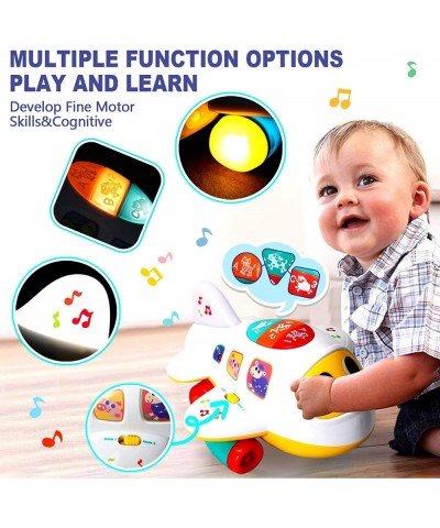 Baby Toys 6 to12 Months Musical Airplane Crawling Infant Toys with Lights/Universal Moving Educational Toys for 12-18 Month B...