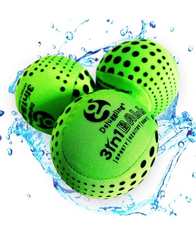 60mm 3in1 Multi-Function Balls - Washable Juggling Ball for Beginners Set of 3 | Water Skimming Balls Bounce On Water - Pool ...