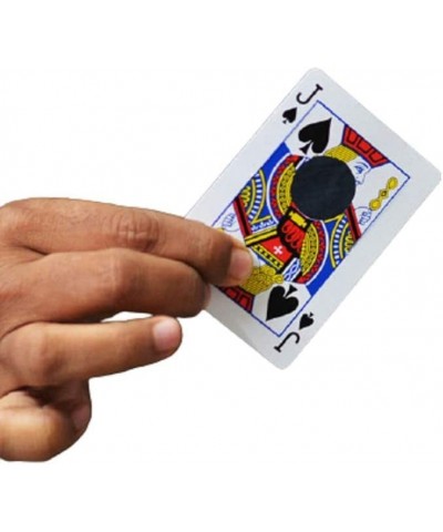 Magician's Impossible Hole Magic Trick Use Any Small Object Thru Card Gimmick $26.61 Magic Kits & Accessories