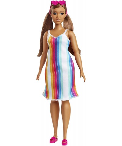 Loves The Ocean Beach-Themed Doll (11.5-inch Curvy Brunette) Made from Recycled Plastics Wearing Fashion & Accessories Gift f...