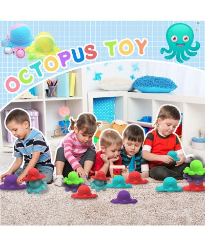 Octopus Pop Fidget Toy 2 Packs Sensory Squishy Toys Flip It Relieve Anxiety Lovely Pop Keychains Popits for Boys Kids Adults ...