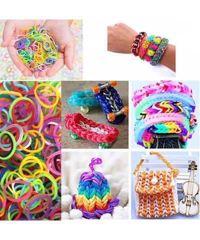 6000PCS Pack Rubber Loom Bands Barcelet Making Kit 250PCS S-Clips10-Hooks Colorful Rubber Bands Refill Kits for Kids Girls Bo...