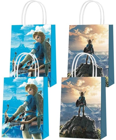 16pcs Zelda Party Favor Bags Anime Game Fans Birthday Paper Gift Bags with Handles for Legend of Zelda Themed Party Decoratio...