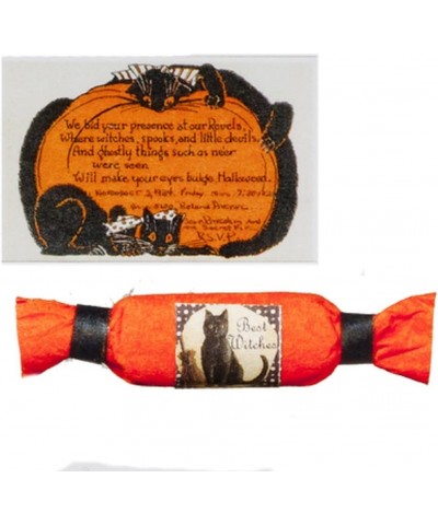 Melody Jane Dollhouse Halloween Party Invite & Cracker Miniature Accessory $24.25 Dollhouse Accessories