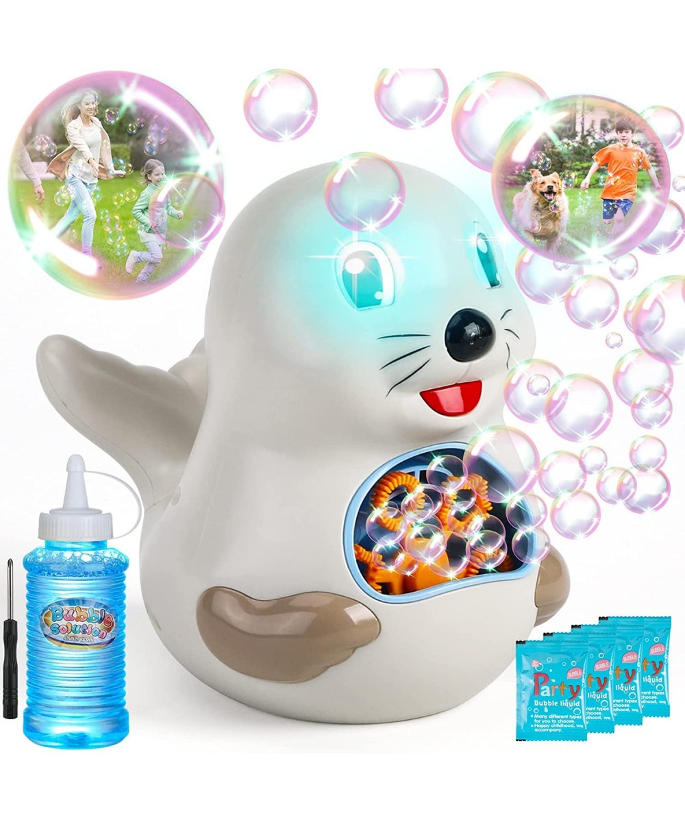 Bubble Blower Bubble Machine Maker for Kids Toddler Cute Sea Lion Bubble Machine Gun Blower for Lawn Party Outdoor Indoor Toy...