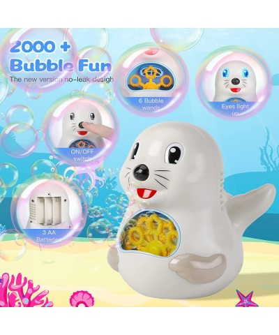 Bubble Blower Bubble Machine Maker for Kids Toddler Cute Sea Lion Bubble Machine Gun Blower for Lawn Party Outdoor Indoor Toy...