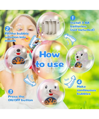 Bubble Blower Bubble Machine Maker for Kids Toddler Cute Sea Lion Bubble Machine Gun Blower for Lawn Party Outdoor Indoor Toy...