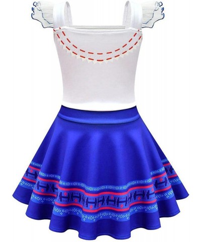 Kids Dolores Cosplay Pepa Costume Isabela Dress Princess Lace Sleeve Ruffle Skirt for Girls $16.32 Kids' Costumes