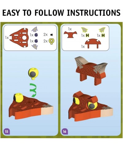 Bloco Toys Ankylosaur & Young Raptors | STEM Toy | Jurassic Dinosaurs | DIY Building Construction Set (200 Pieces) $55.12 Toy...