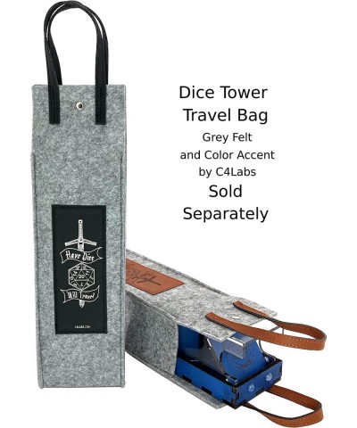 Tall 10″ Dice Tower & Basic Tray – Chroma Series – Blue $67.57 Game Accessories