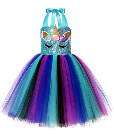 Unicorn Costume for Girls Rainbow Unicorn Dress Birthday Halloween Party Outfits with Headband $27.65 Kids' Costumes