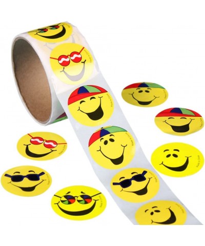 100 Pcs Circle Smile Face Stickers Funny Toy Sticker for Children Kids $16.29 Kids' Stickers