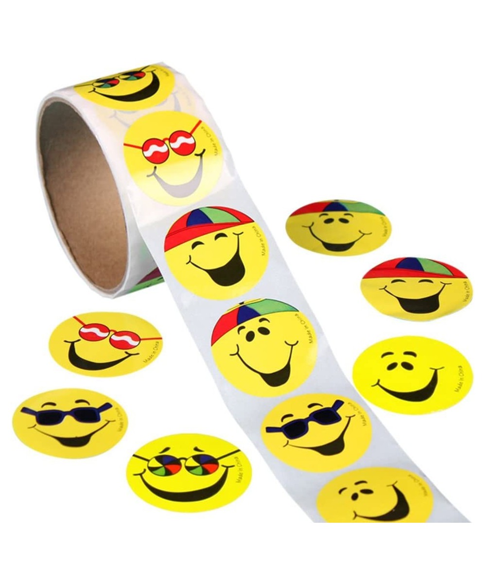 100 Pcs Circle Smile Face Stickers Funny Toy Sticker for Children Kids $16.29 Kids' Stickers