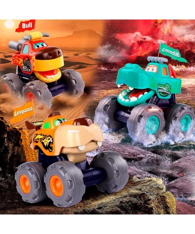 Toy Cars for 1 2 3 Year Old Boys 3 Pack Monster Trucks for Kids Toddlers 1-4 Pull Back Cars in Park Camp Baby Toys 12 18 Mont...