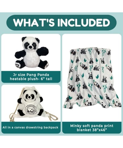 Panda Gifts - Microwaveable Stuff Animals - Fleece Panda Throw Blanket - Canvas Backpack - Panda Baby Stuff - Heated Stuffed ...