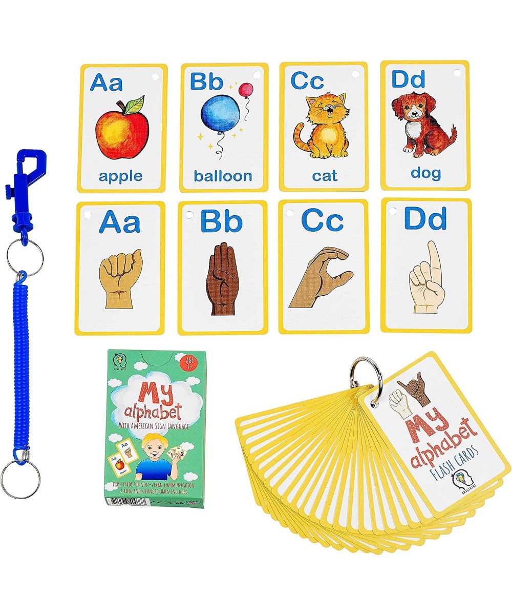 My ASL Alphabet Flash Cards 26 Alphabet Toddlers American Sign Language Flash Cards Set Learn ASL and it’s a First Alphabet F...