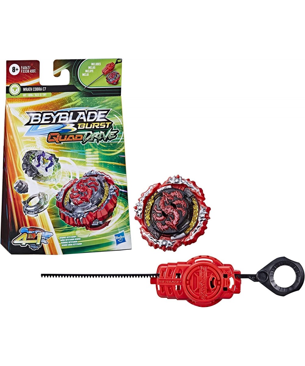 Burst QuadDrive Wrath Cobra C7 Spinning Top Starter Pack -- Defense/Attack Type Battling Game with Launcher Toy for Kids $22....