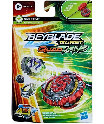 Burst QuadDrive Wrath Cobra C7 Spinning Top Starter Pack -- Defense/Attack Type Battling Game with Launcher Toy for Kids $22....